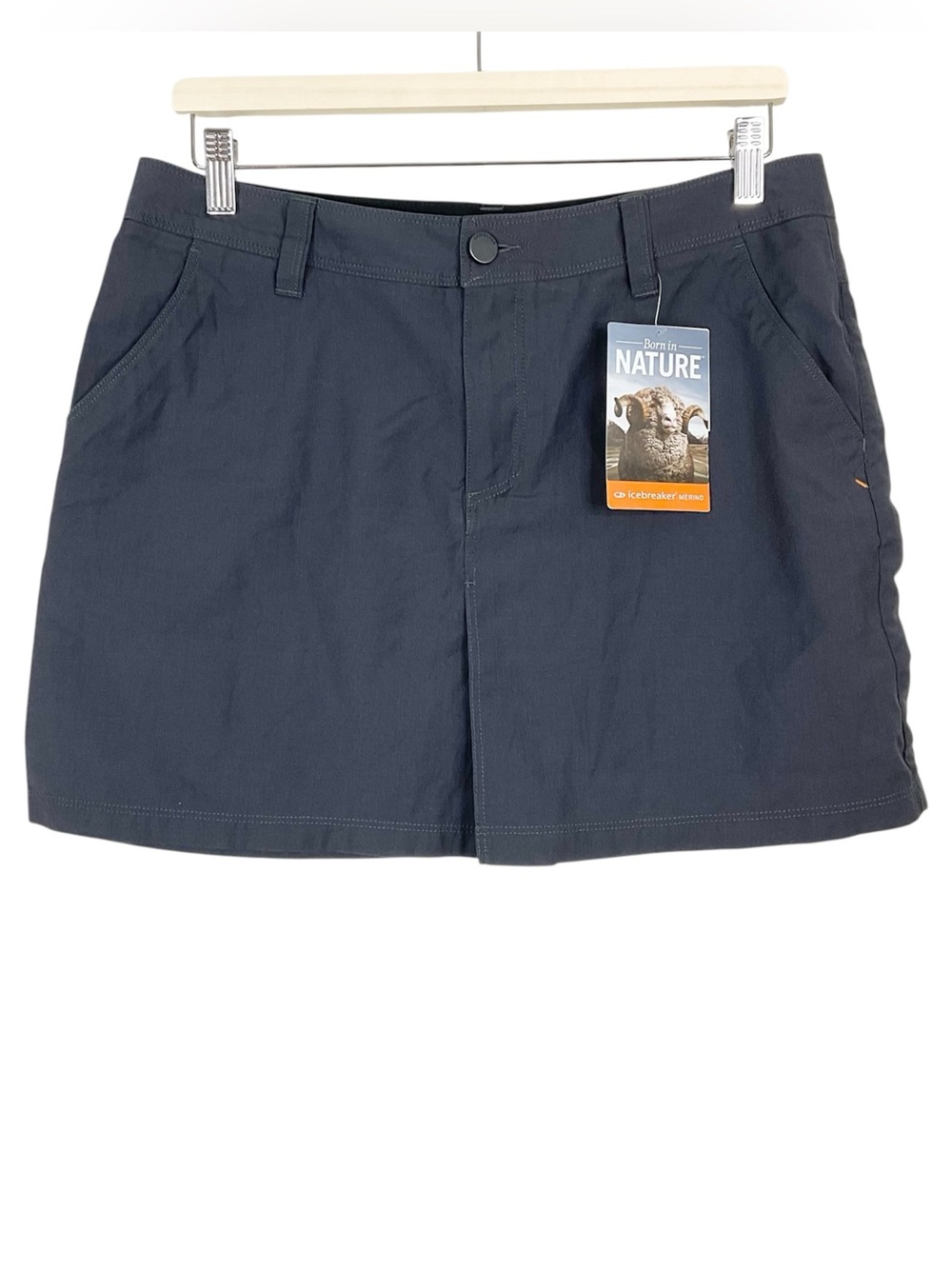 Icebreaker Merino Wool Destiny Skirt Dark Gray Size 29
